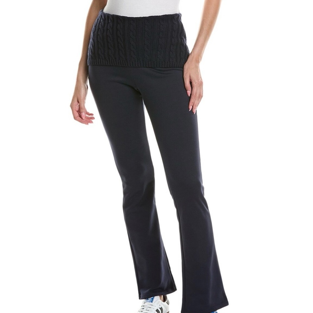 WeWoreWhat Navy Flare Pants